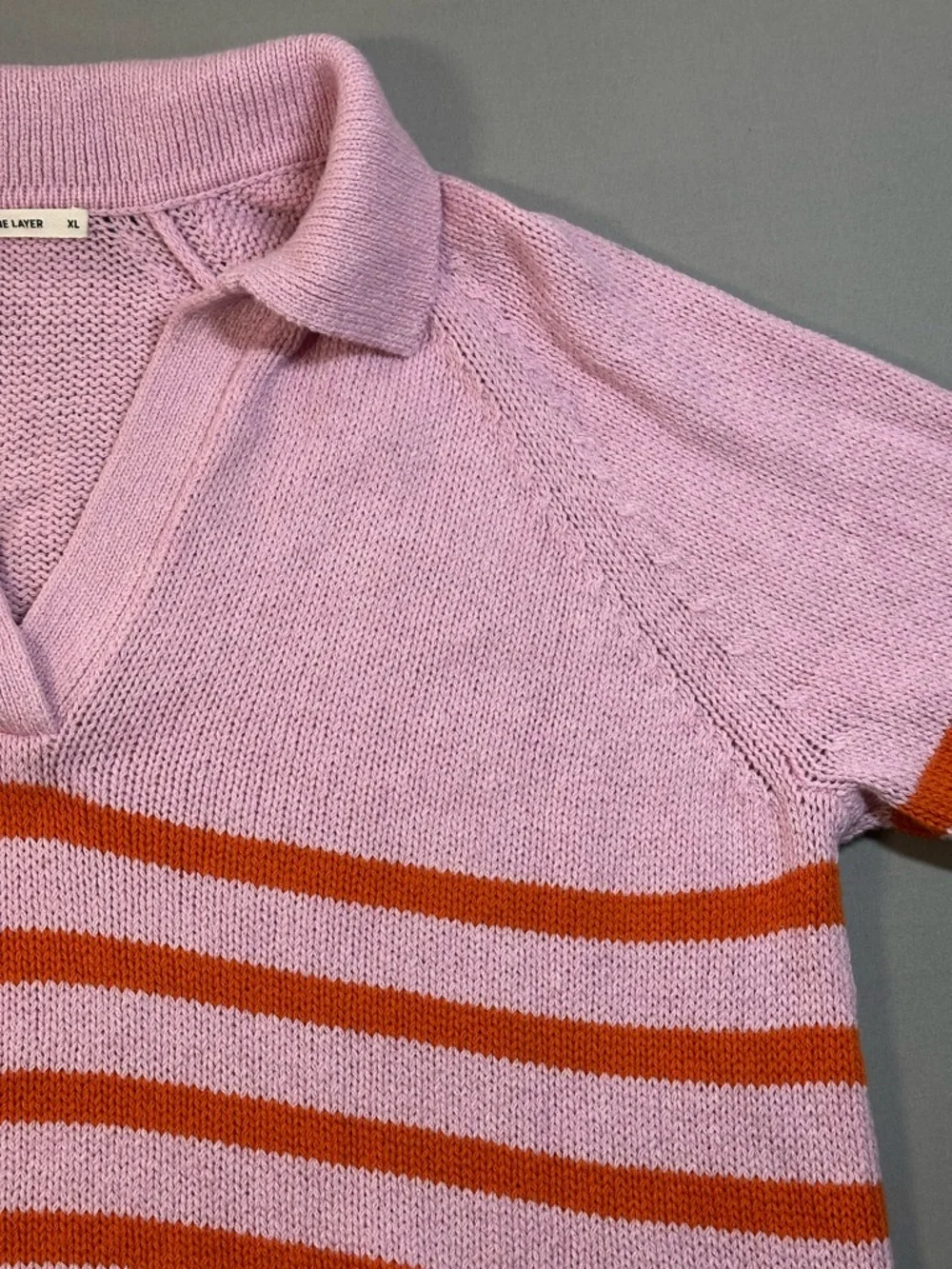 Marine Layer Claire Relaxed Polo Sweater, Merino Wool/Cotton - Womens XL - Picture 8 of 16